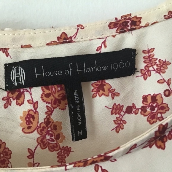 House of Harlow 1960 Ava Floral Boxy Crop Top - Picture 11 of 12